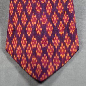 Cambodian - Khmer Ikat Silk Handmade Necktie.
